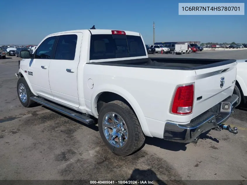 2017 Ram 1500 Laramie 4X4 5'7 Box VIN: 1C6RR7NT4HS780701 Lot: 40485041