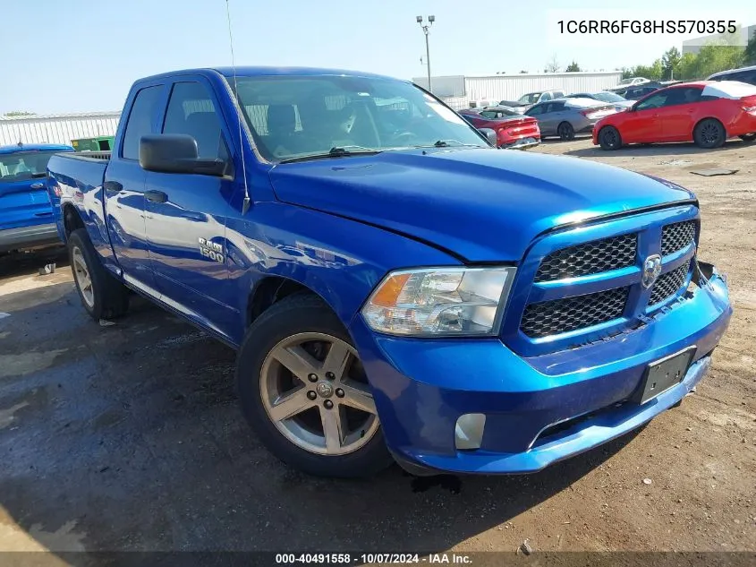 1C6RR6FG8HS570355 2017 Ram 1500 Express Quad Cab 4X2 6'4 Box