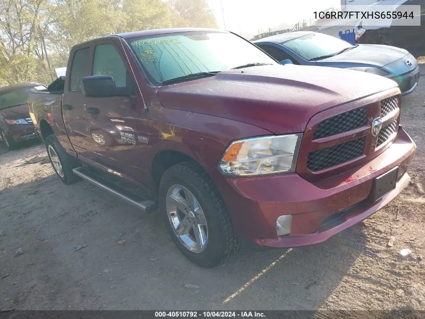 1C6RR7FTXHS655944 2017 Ram 1500 Express 4X4 6'4 Box