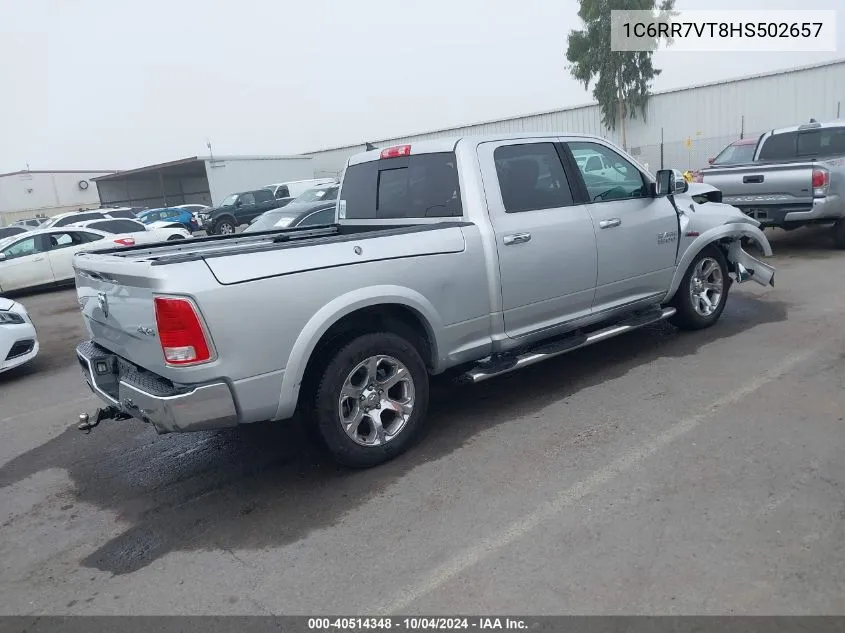 1C6RR7VT8HS502657 2017 Ram 1500 Laramie 4X4 6'4 Box