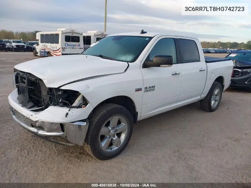 2017 Ram 1500 Slt VIN: 3C6RR7LT8HG742723 Lot: 40518938