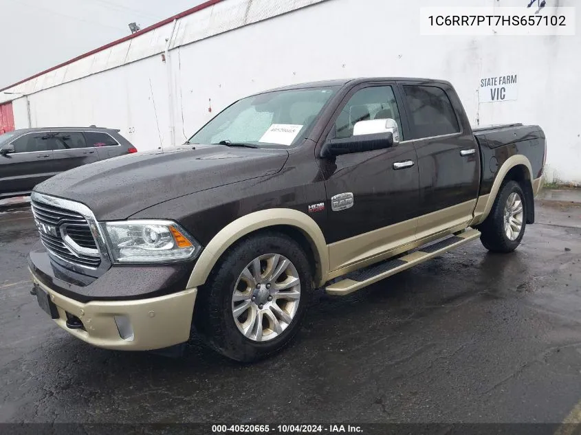 2017 Ram 1500 Longhorn VIN: 1C6RR7PT7HS657102 Lot: 40520665