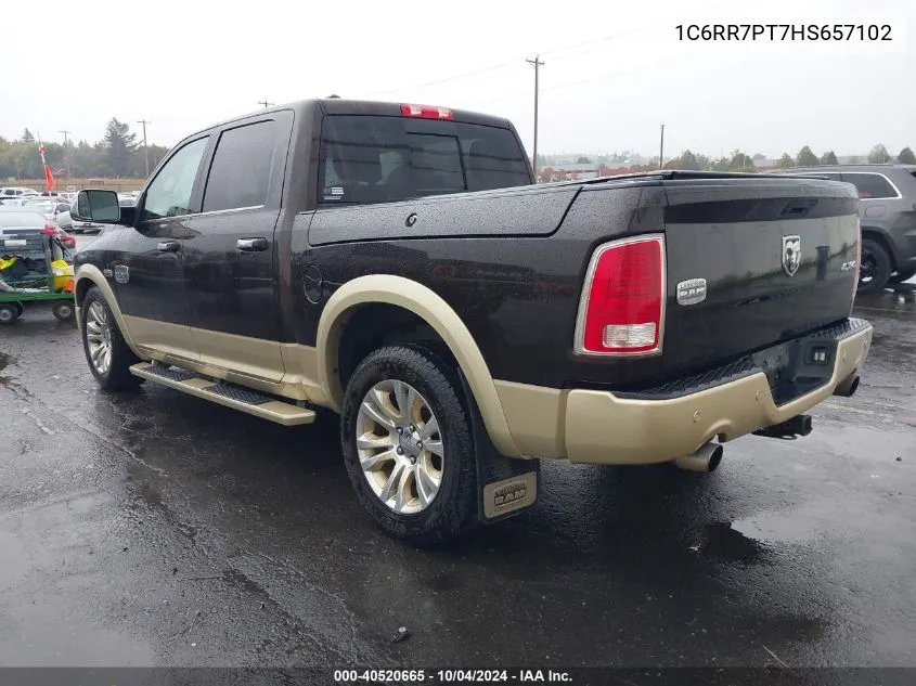 2017 Ram 1500 Longhorn VIN: 1C6RR7PT7HS657102 Lot: 40520665