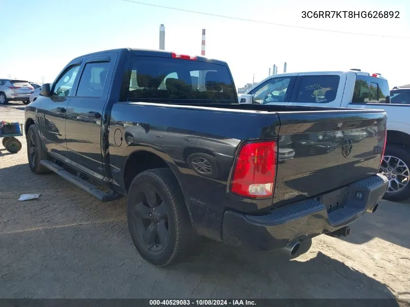 3C6RR7KT8HG626892 2017 Ram 1500 Express 4X4 5'7 Box