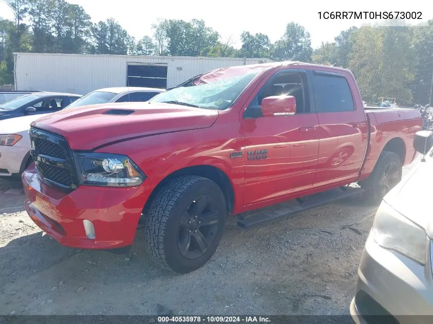 2017 Ram 1500 Night 4X4 5'7 Box VIN: 1C6RR7MT0HS673002 Lot: 40535978