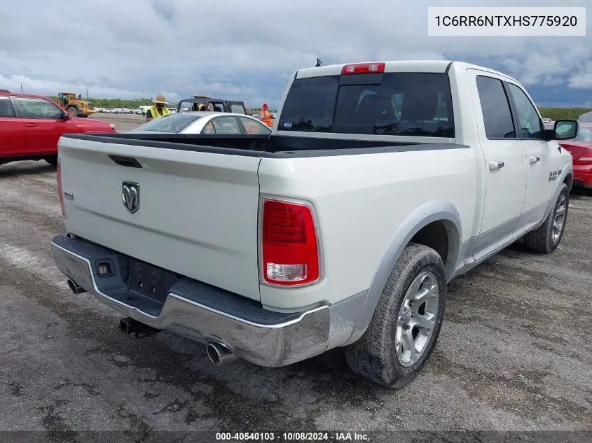 2017 Ram 1500 Laramie 4X2 5'7 Box VIN: 1C6RR6NTXHS775920 Lot: 40540103