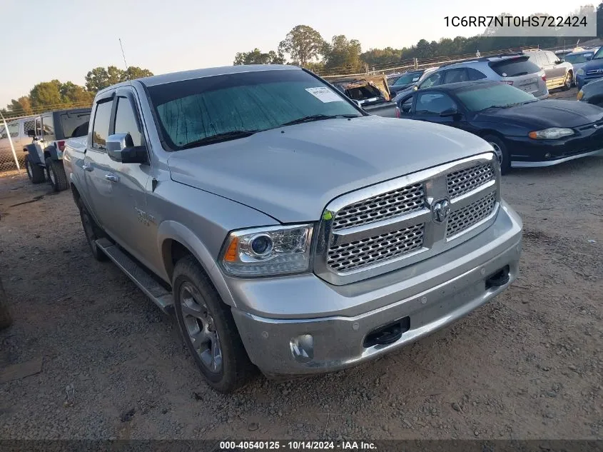 2017 Ram 1500 Laramie 4X4 5'7 Box VIN: 1C6RR7NT0HS722424 Lot: 40540125