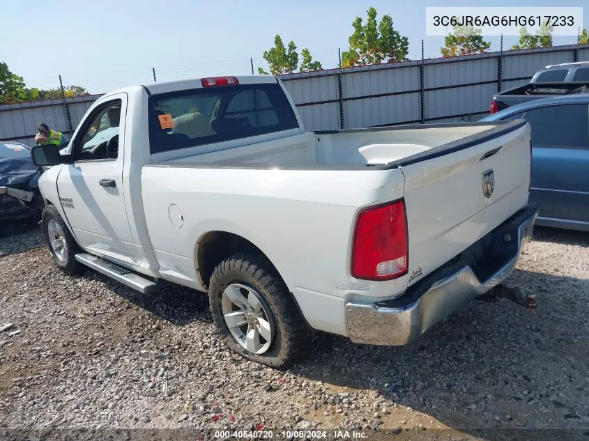 3C6JR6AG6HG617233 2017 Ram 1500 Tradesman 4X2 6'4 Box