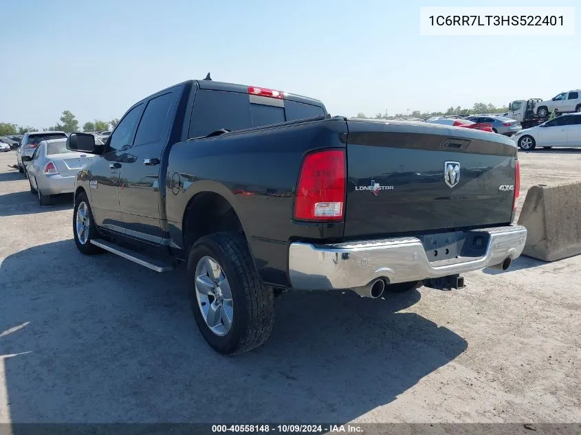 2017 Ram 1500 Lone Star 4X4 5'7 Box VIN: 1C6RR7LT3HS522401 Lot: 40558148