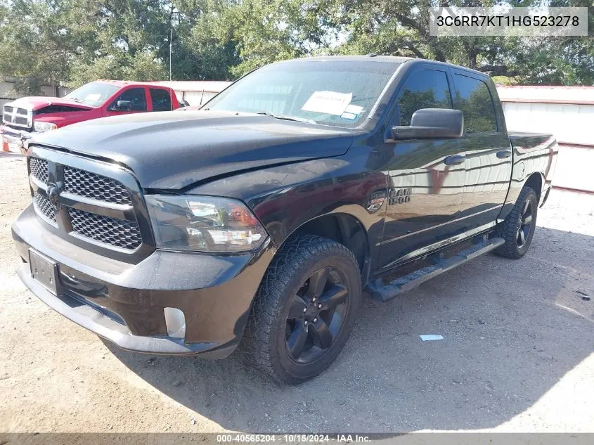 2017 Ram 1500 Express 4X4 5'7 Box VIN: 3C6RR7KT1HG523278 Lot: 40565204