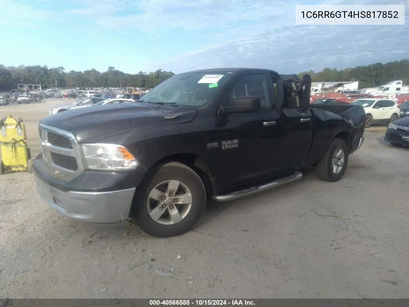 2017 Ram 1500 Slt 4X2 6'4 Box VIN: 1C6RR6GT4HS817852 Lot: 40566585