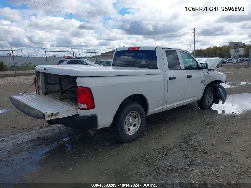 2017 Ram 1500 Tradesman 4X4 6'4 Box VIN: 1C6RR7FG4HS596893 Lot: 40593289