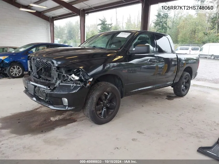 2017 Ram 1500 St VIN: 1C6RR7KT2HS748060 Lot: 40598833