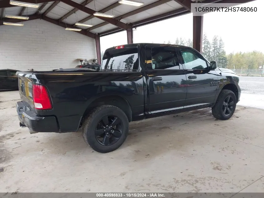 2017 Ram 1500 St VIN: 1C6RR7KT2HS748060 Lot: 40598833