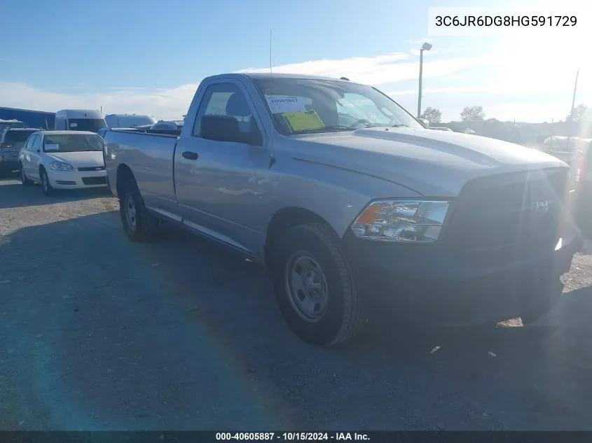 2017 Ram 1500 Tradesman Regular Cab 4X2 8' Box VIN: 3C6JR6DG8HG591729 Lot: 40605887