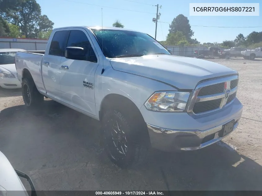 2017 Ram 1500 Slt 4X4 6'4 Box VIN: 1C6RR7GG6HS807221 Lot: 40605949