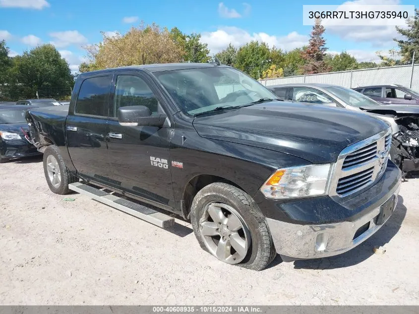 2017 Ram 1500 Big Horn 4X4 5'7 Box VIN: 3C6RR7LT3HG735940 Lot: 40608935