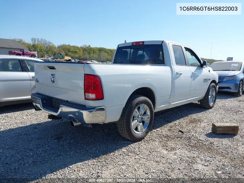 2017 Ram 1500 Slt VIN: 1C6RR6GT6HS822003 Lot: 40627297