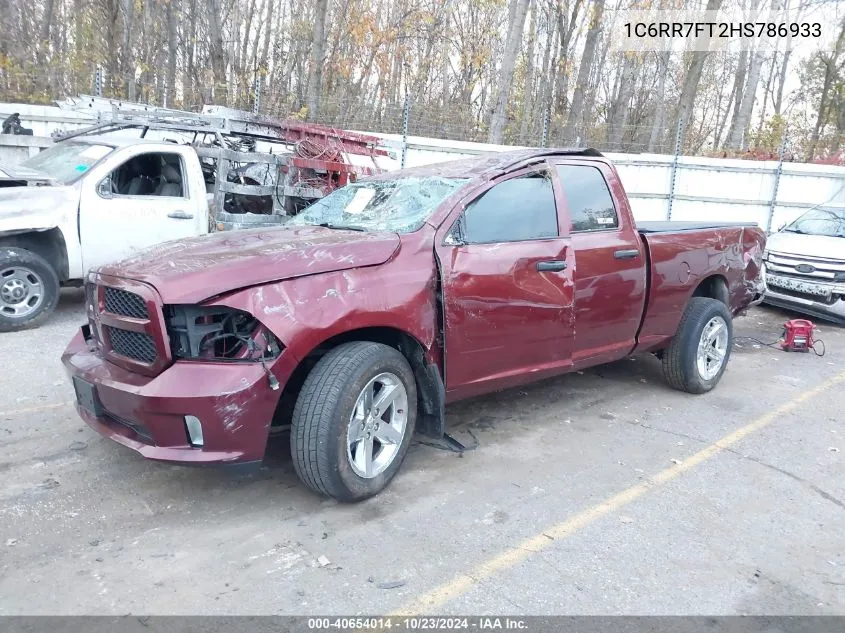 2017 Ram 1500 St VIN: 1C6RR7FT2HS786933 Lot: 40654014