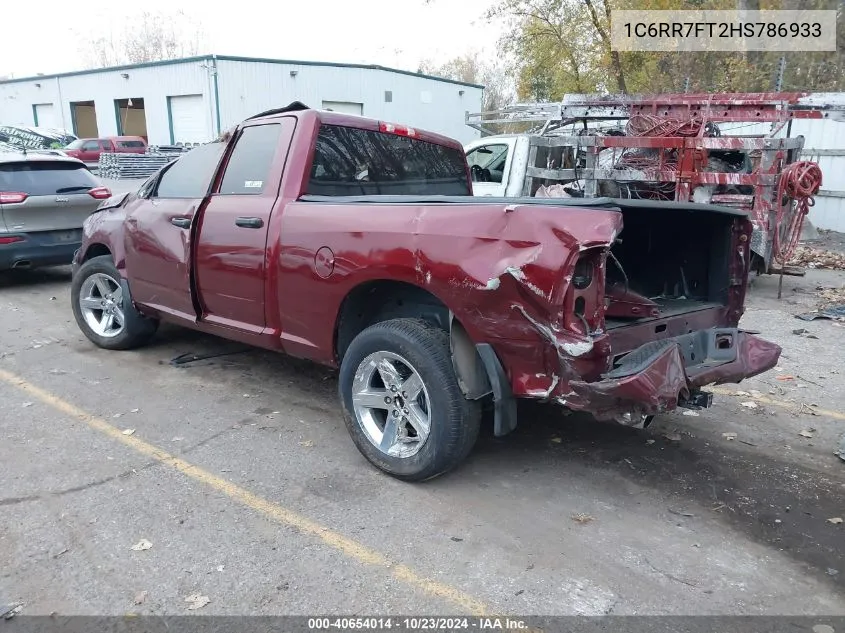 2017 Ram 1500 St VIN: 1C6RR7FT2HS786933 Lot: 40654014