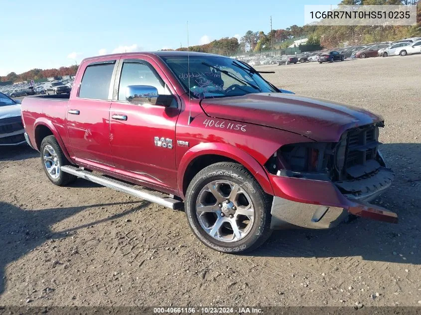 2017 Ram 1500 Laramie 4X4 5'7 Box VIN: 1C6RR7NT0HS510235 Lot: 40661156