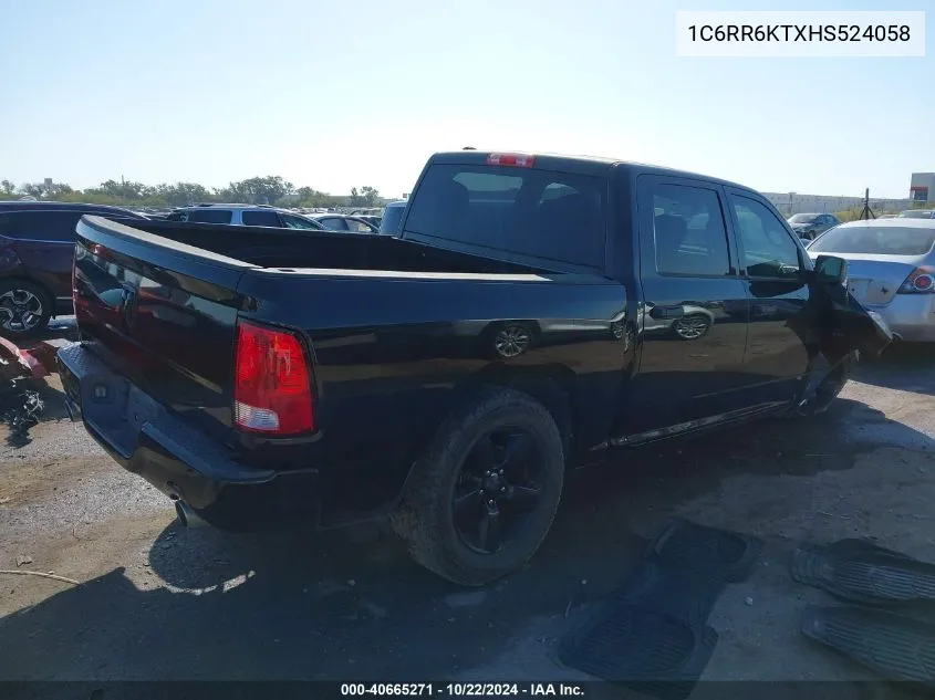 1C6RR6KTXHS524058 2017 Ram 1500 Express 4X2 5'7 Box