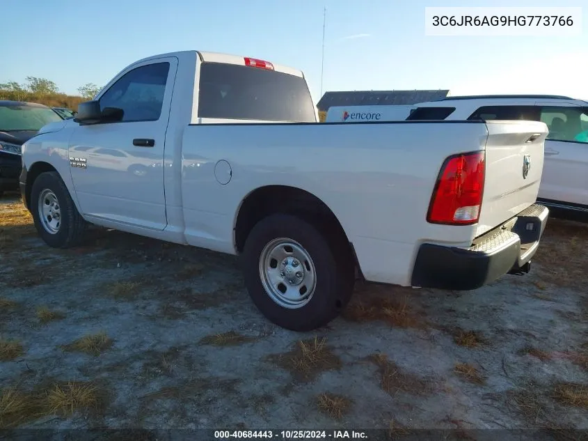 2017 Ram 1500 Tradesman 4X2 6'4 Box VIN: 3C6JR6AG9HG773766 Lot: 40684443