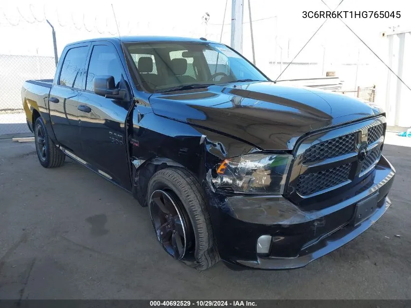 2017 Ram 1500 Express 4X2 5'7 Box VIN: 3C6RR6KT1HG765045 Lot: 40692529