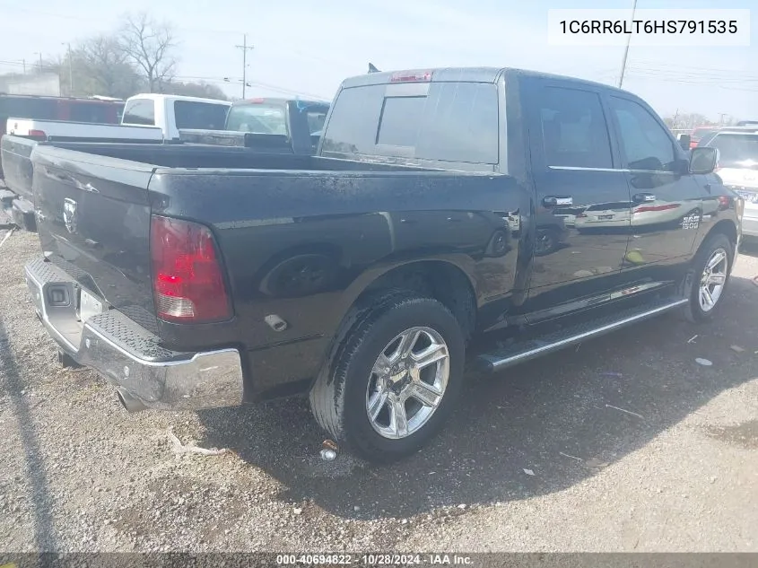 2017 Ram 1500 Lone Star Silver 4X2 5'7 Box VIN: 1C6RR6LT6HS791535 Lot: 40694822