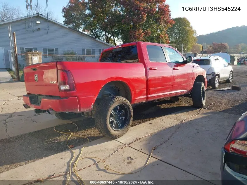 2017 Ram 1500 Sport VIN: 1C6RR7UT3HS545224 Lot: 40697445