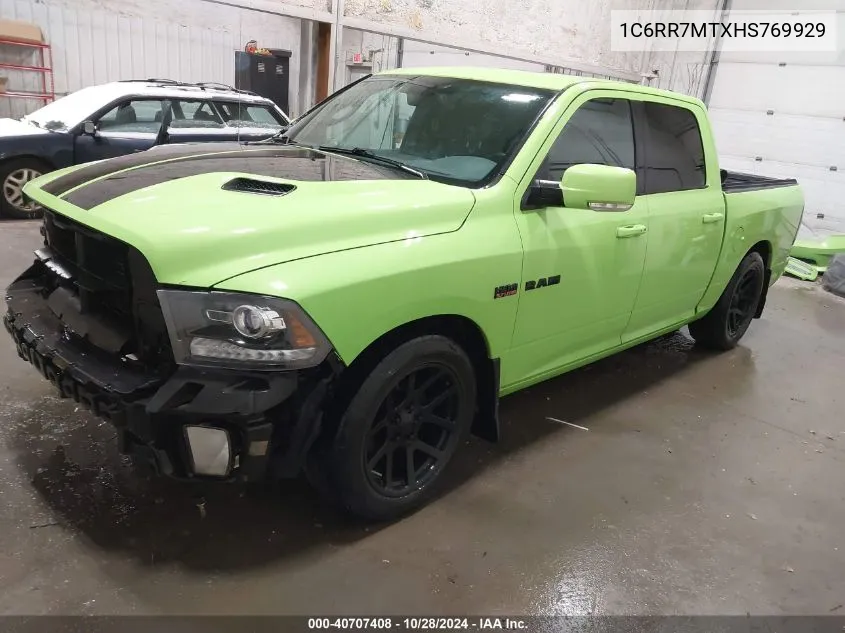 2017 Ram 1500 Sport VIN: 1C6RR7MTXHS769929 Lot: 40707408