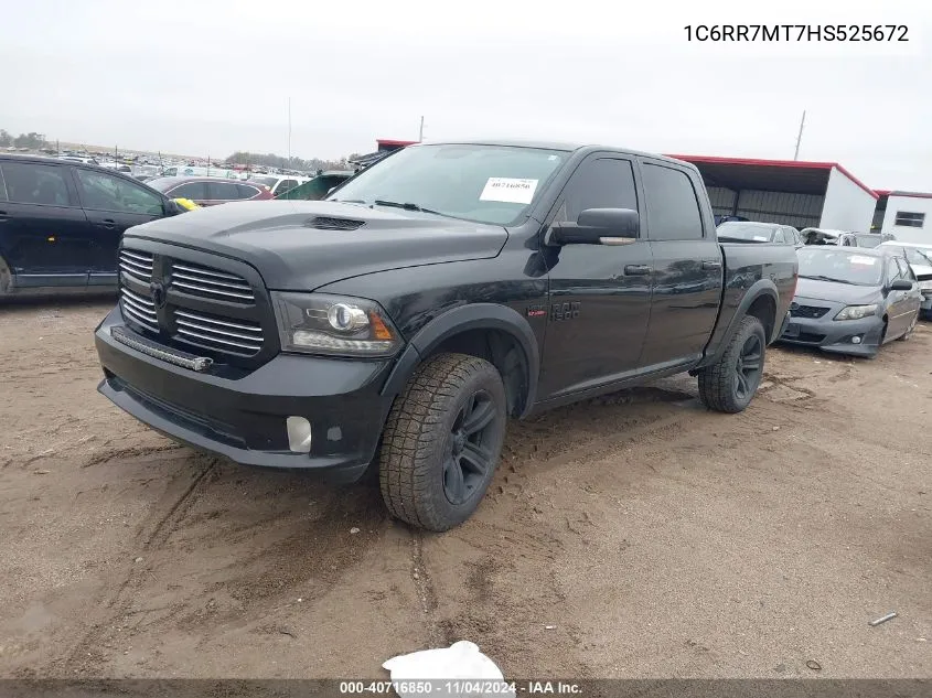 2017 Ram 1500 Sport VIN: 1C6RR7MT7HS525672 Lot: 40716850