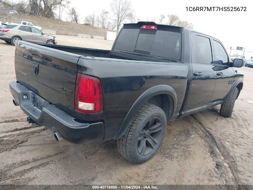 2017 Ram 1500 Sport VIN: 1C6RR7MT7HS525672 Lot: 40716850