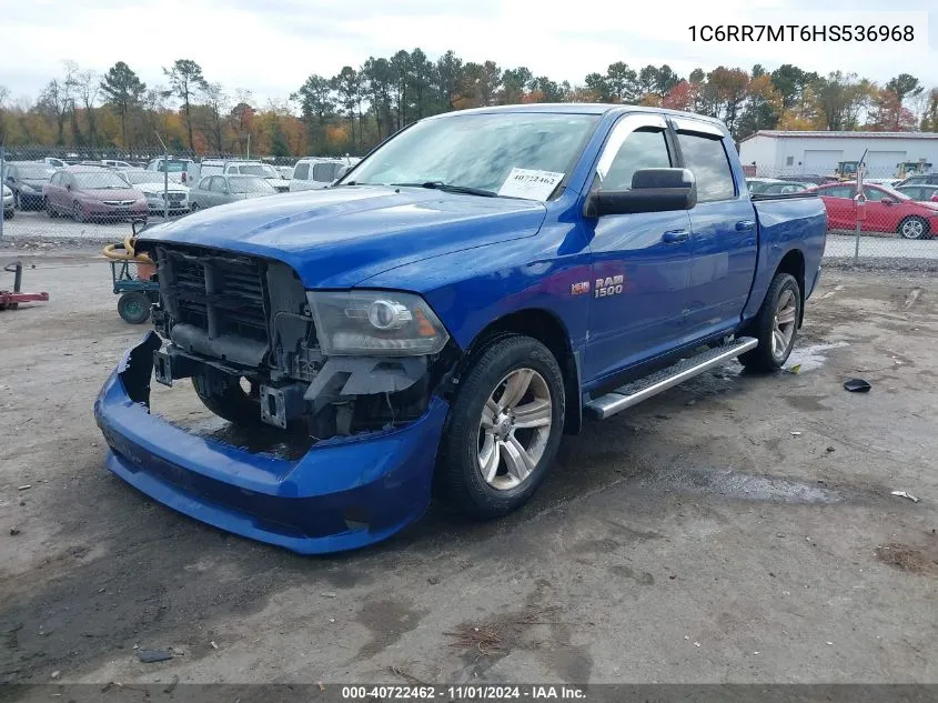 2017 Ram 1500 Sport VIN: 1C6RR7MT6HS536968 Lot: 40722462