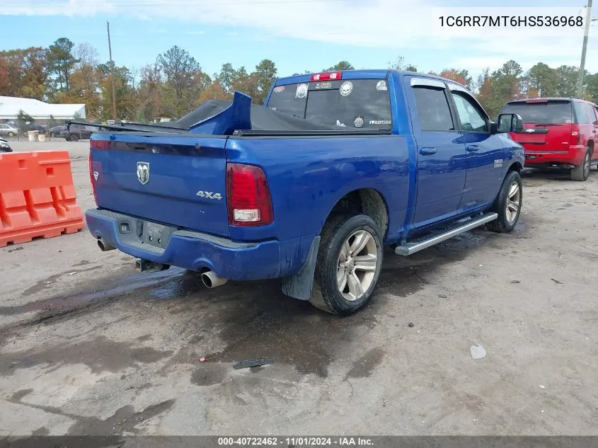 2017 Ram 1500 Sport VIN: 1C6RR7MT6HS536968 Lot: 40722462