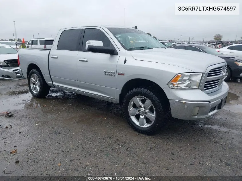 2017 Ram 1500 Big Horn 4X4 5'7 Box VIN: 3C6RR7LTXHG574597 Lot: 40743676