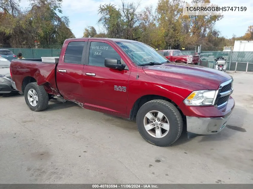 2017 Ram 1500 Slt 4X2 6'4 Box VIN: 1C6RR6GG8HS747159 Lot: 40783594