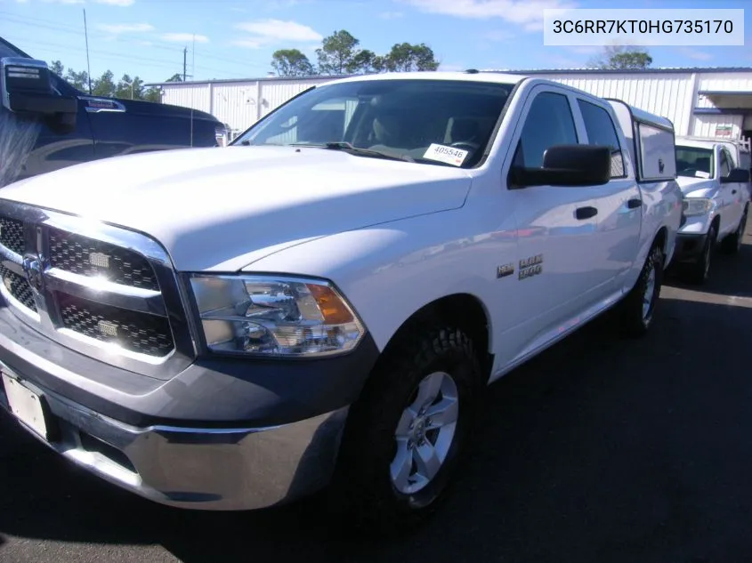 2017 Ram 1500 St VIN: 3C6RR7KT0HG735170 Lot: 40914322