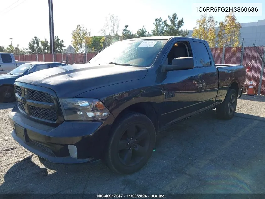 2017 Ram 1500 Express 4X2 6'4 Box VIN: 1C6RR6FG2HS860686 Lot: 40917247