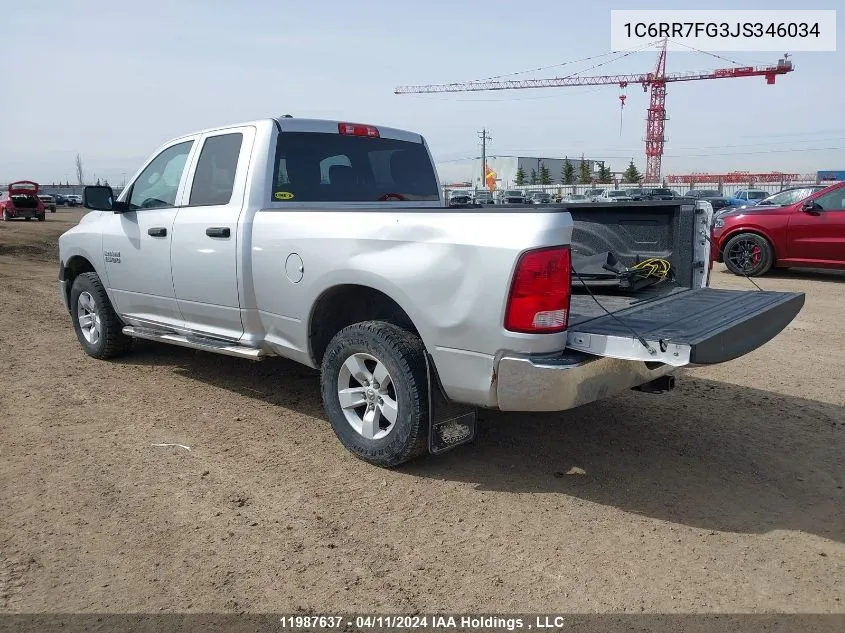 1C6RR7FG3JS346034 2018 Ram 1500 St