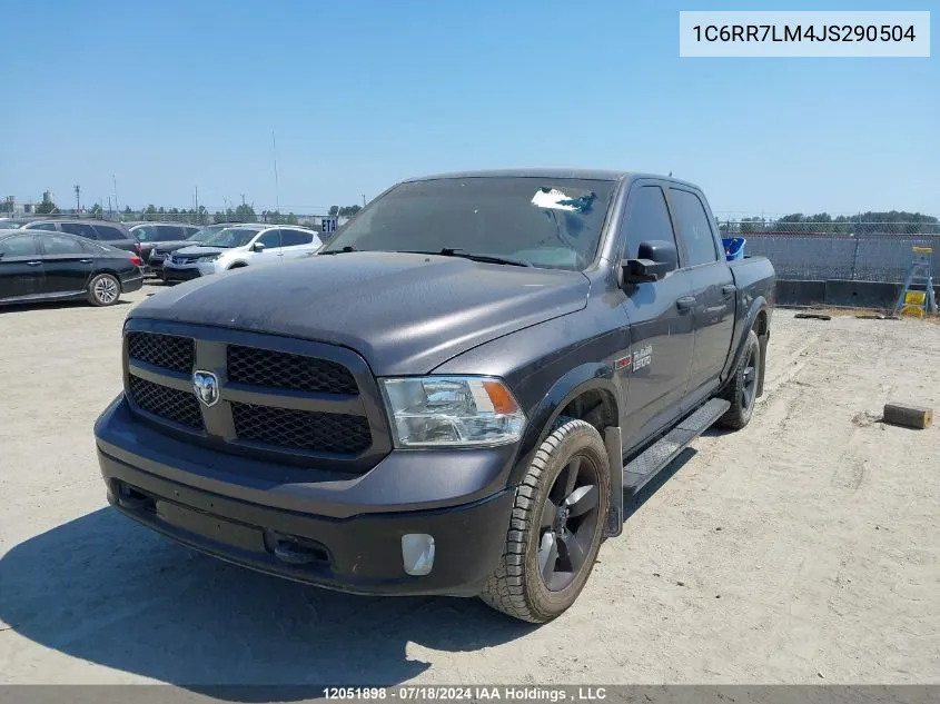 2018 Ram 1500 Slt VIN: 1C6RR7LM4JS290504 Lot: 12051898