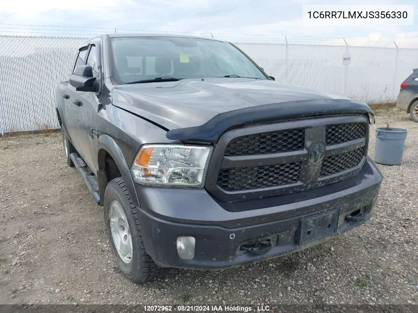 2018 Ram 1500 Slt VIN: 1C6RR7LMXJS356330 Lot: 12072962