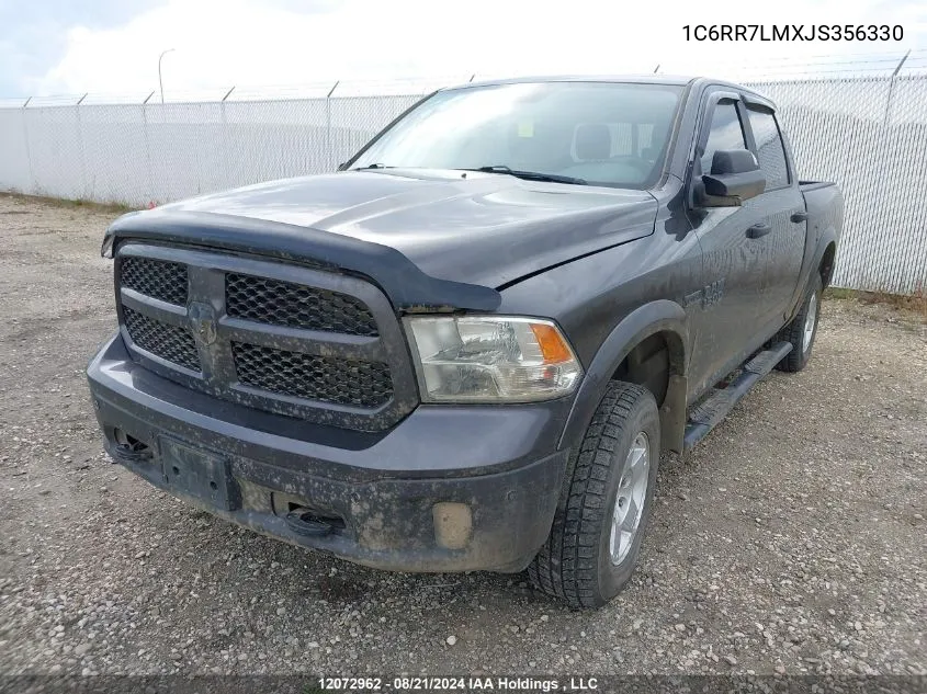 2018 Ram 1500 Slt VIN: 1C6RR7LMXJS356330 Lot: 12072962