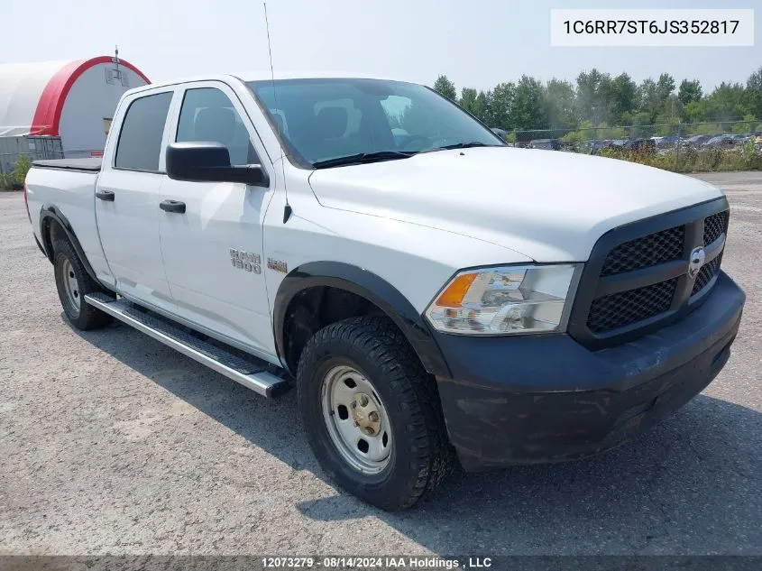 2018 Ram 1500 St VIN: 1C6RR7ST6JS352817 Lot: 12073279