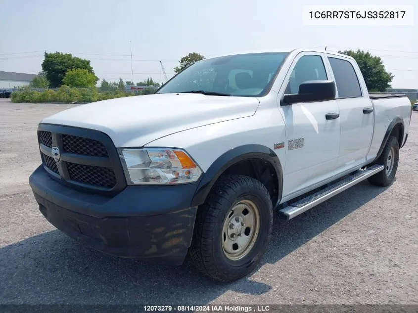 2018 Ram 1500 St VIN: 1C6RR7ST6JS352817 Lot: 12073279