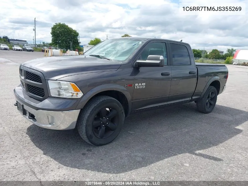 2018 Ram 1500 Slt VIN: 1C6RR7TM6JS355269 Lot: 12078646