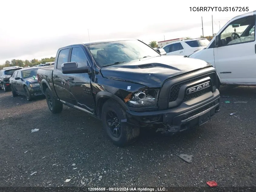 2018 Ram 1500 Rebel VIN: 1C6RR7YT0JS167265 Lot: 12095559