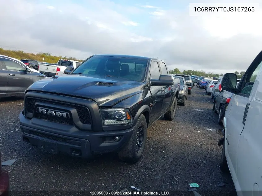 2018 Ram 1500 Rebel VIN: 1C6RR7YT0JS167265 Lot: 12095559