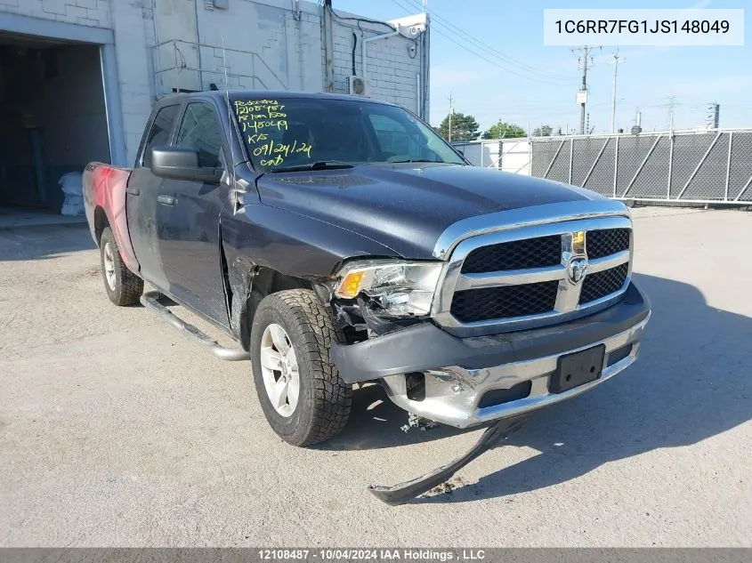 2018 Ram 1500 VIN: 1C6RR7FG1JS148049 Lot: 12108487