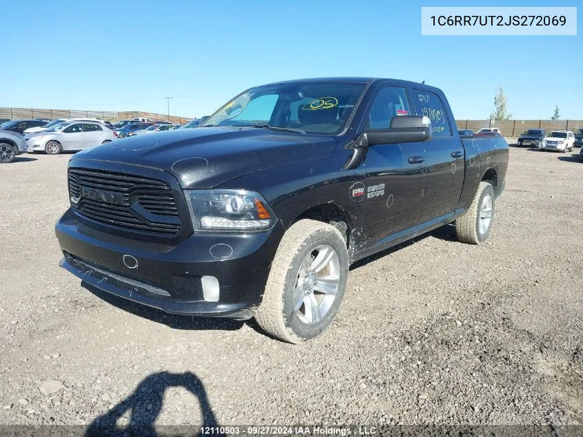 2018 Ram 1500 Sport VIN: 1C6RR7UT2JS272069 Lot: 12110503